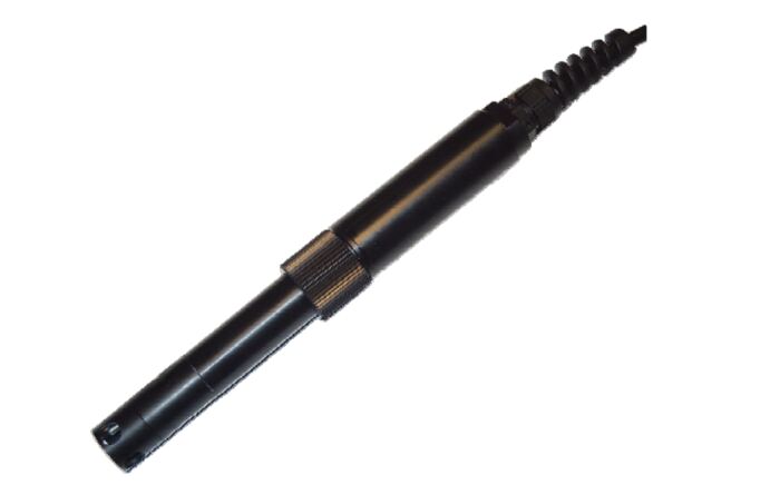 Redox / ORP electrode: glass-body construction for wastewater and drinking-water monitoring. Connection via SDI-12 or Modbus.